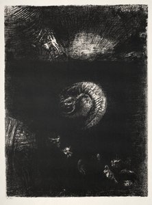そして恐ろしい生き物のすべての方法が発生します 作： Odilon Redon