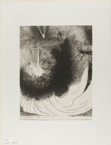 And There Fell a Great Star From Heaven, Burning as It We Were a Lamp, プレート 5/12 作： Odilon Redon