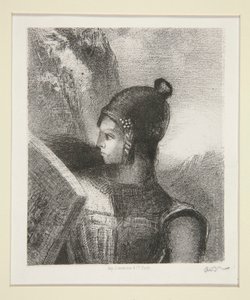 ブリュンヒルデ、ラ レヴュー ワーグネリエンヌの口絵 作： Odilon Redon