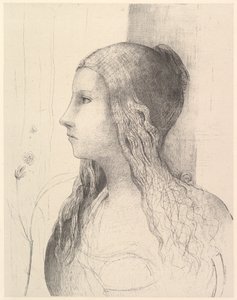 ブリュンヒルデ 神々の黄昏、1894年。 作： Odilon Redon