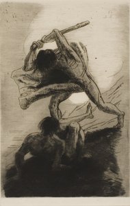 カインとアベル 作： Odilon Redon