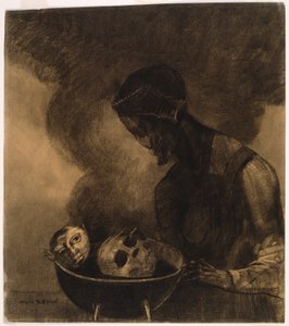 魔術師の大釜 作： Odilon Redon