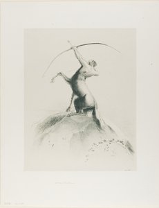 雲を狙うケンタウロス 作： Odilon Redon