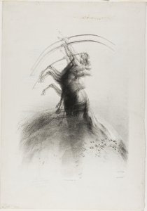 雲を狙うケンタウロス 作： Odilon Redon