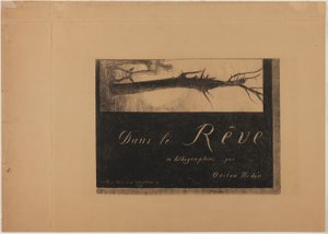 表紙-扉絵、『In Dreams』より 作： Odilon Redon