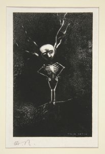 Dans le d?dale des branch la bl?me figure apparaissait (In the Maze of Branches Pale Figure Appeared) シリーズ Le jur? より。 (陪審員) 作： Odilon Redon