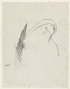 スラープから 睡眠 作： Odilon Redon