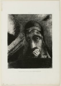 Face of Mystery (In my dream I saw in the Sky a FACE OF MYSTERY)、Homage to Goya のプレート 1 作： Odilon Redon