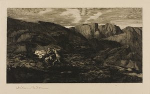 恐れ 作： Odilon Redon