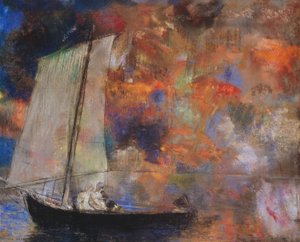 花の雲 作： Odilon Redon