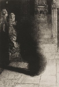 Emile VerhaerenによるLes Flambeaux noirの口絵 作： Odilon Redon