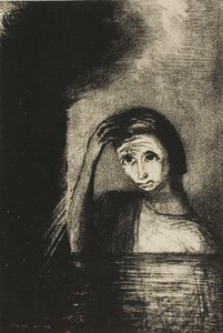 エミール・ヴェルヘーレン『Les Debacles』より扉絵 作： Odilon Redon