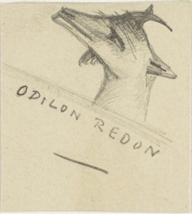 ヤギ 作： Odilon Redon