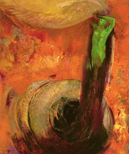 緑の死、1905年頃 作： Odilon Redon