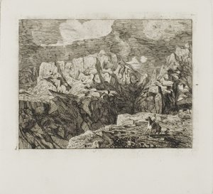 山の騎手 作： Odilon Redon
