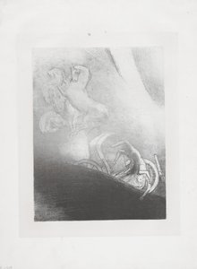 彼は奈落の底に落ちる... 作： Odilon Redon