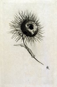 ボードレールの「Les Fleurs du mal」の挿絵。1891年（彫版 作： Odilon Redon