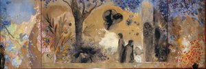 夜、1910-1911。 作： Odilon Redon