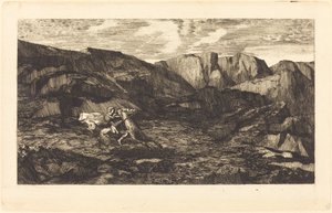 恐れ 作： Odilon Redon
