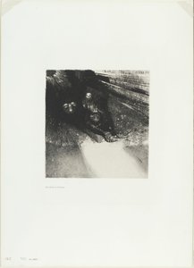 幼虫はとても無血でとても恐ろしい、プレート 5/6 作： Odilon Redon