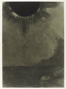 ル・ノエ 月明かりの下で、水に溺れる男 作： Odilon Redon