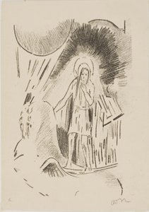 ペガサスに乗る男 作： Odilon Redon