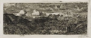 山の風景 作： Odilon Redon
