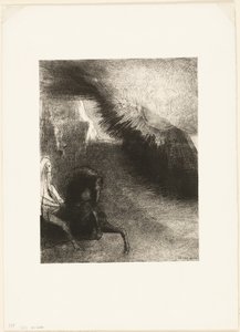 月下世界の巡礼者、プレート 5/6 作： Odilon Redon