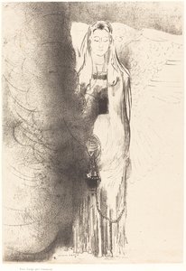 それから天使は香炉を取りました（そして天使は香炉を取りました） 作： Odilon Redon