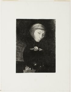 悲しい上昇、In Dreams のプレート 9 作： Odilon Redon