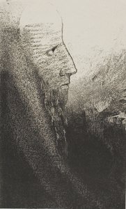 聖アントニウス: 「私の神よ、私を助けてください!」、プレート 2/24 作： Odilon Redon