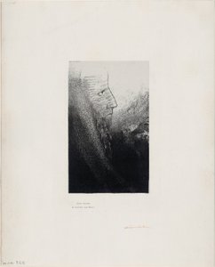 聖アントニウス: 「私の神よ、私を助けてください!」、プレート 2/24 作： Odilon Redon