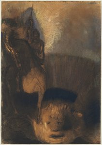 セントジョージとドラゴン 作： Odilon Redon
