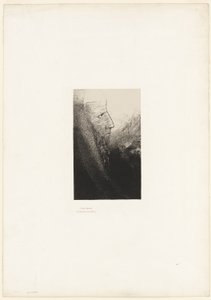 聖アントニウス: 「私の神よ、助けてください!」、プレート 2/24 作： Odilon Redon