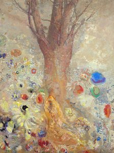 仏陀 - オディロン・ルドン（1840-1916）の絵画 作： Odilon Redon