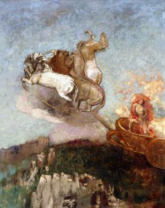 アポロの戦車、1907-1908 作： Odilon Redon