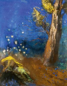 仏の死ラ・モルト・デ・ブッダ 作： Odilon Redon