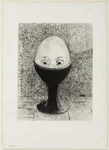 卵 作： Odilon Redon