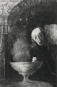 無限の探索、夜から、1886 作： Odilon Redon