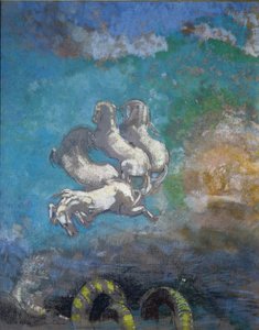 アポロの馬車 - パステル画 作： Odilon Redon
