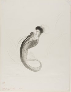 無題のトライアルリトグラフ 作： Odilon Redon