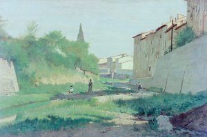 ムグノーン川にて 作： Odoardo Borrani