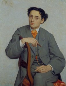 青年の肖像 1865-66年頃 油彩・カンヴァス 作： Odoardo Borrani