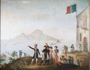 1808年8月にナポリ王が攻略を命じ、マッサ・ルブレンセから目撃したのは 作： Odoardo Fischetti
