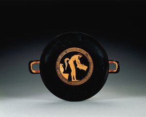 屋根裏の赤像式キュリクス、紀元前470年頃 作： Oedipus Painter