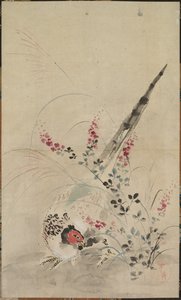 キジと草、17世紀後半から18世紀初頭。