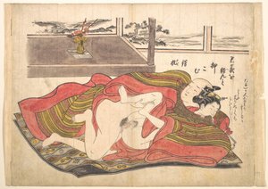 寝室の場面 作： 奥村正信