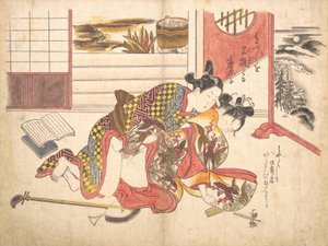 寝室のシーン、カリフォルニア州。 1739年頃。 1739年。