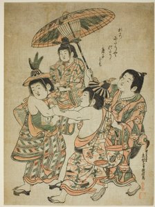 中国人を装う少年たち 作： Okumura Masanobu