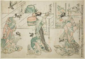 チャイルドアテンダント：3体セット 作： Okumura Masanobu